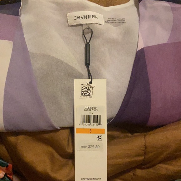 Calvin Klein Pleated-Sleeve Top - Picture 4 of 4